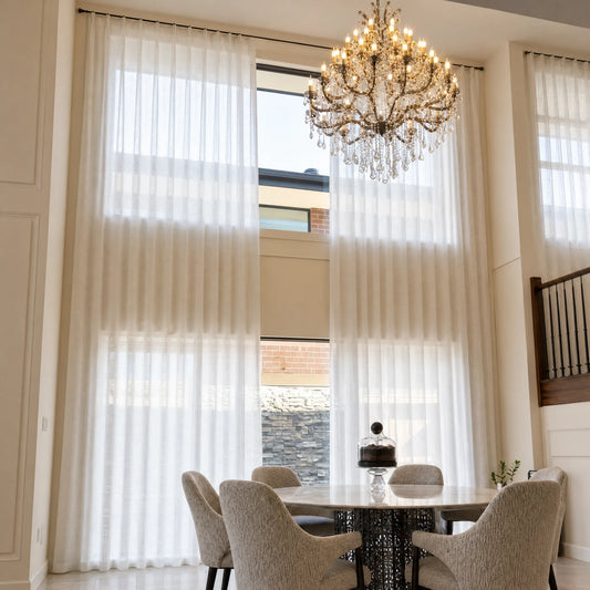 Fern Cotton Semi Sheer Curtains