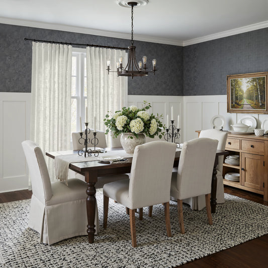 Caleb Custom Curtains Ivory White