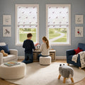 Bonnie Little Pony Embroidered Sheer Roman Shades