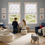 Bonnie Little Pony Embroidered Sheer Roman Shades