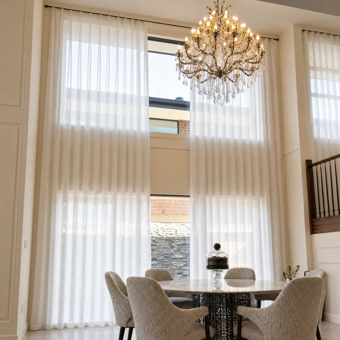 Fern Cotton Semi Sheer Curtains