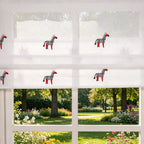 Bonnie Little Pony Embroidered Sheer Roman Shades