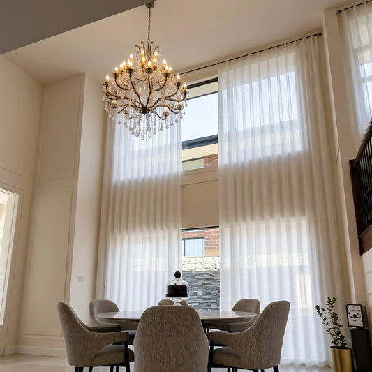 Fern Cotton Semi Sheer Curtains