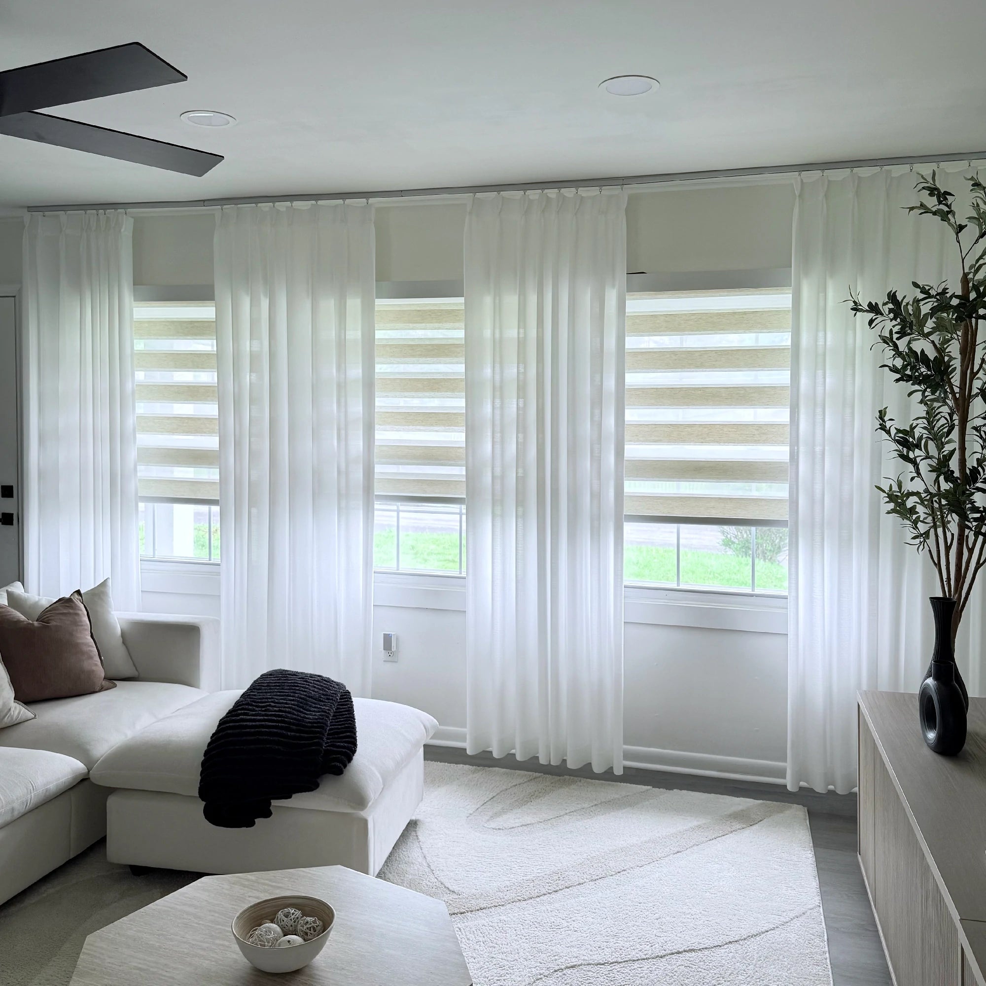 Alice Extra Long & Wide Semi Sheer Curtains