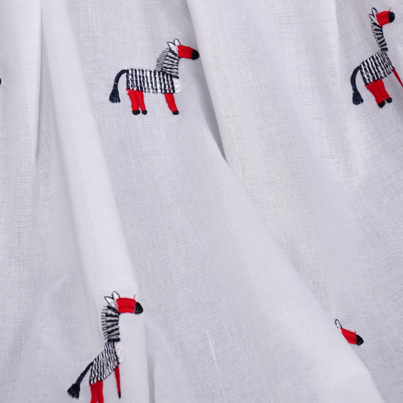 Bonnie Little Pony Embroidered Sheer Roman Shades