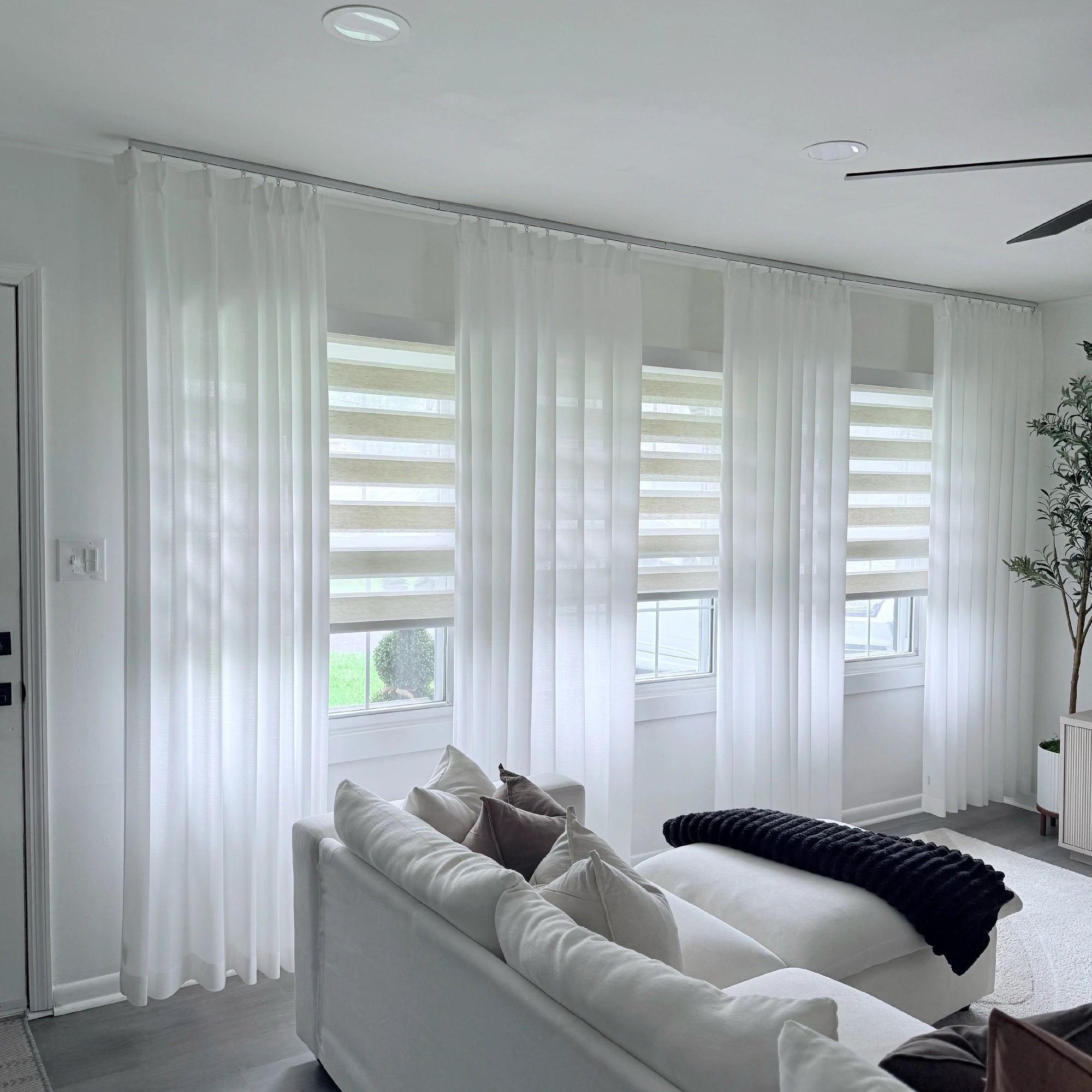 Alice Extra Long & Wide Semi Sheer Curtains