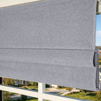 Orion Linen Look 100% Blackout Roman Shades