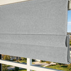 Orion Linen Look 100% Blackout Roman Shades