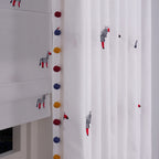 Bonnie Little Pony Embroidered Sheer Curtains