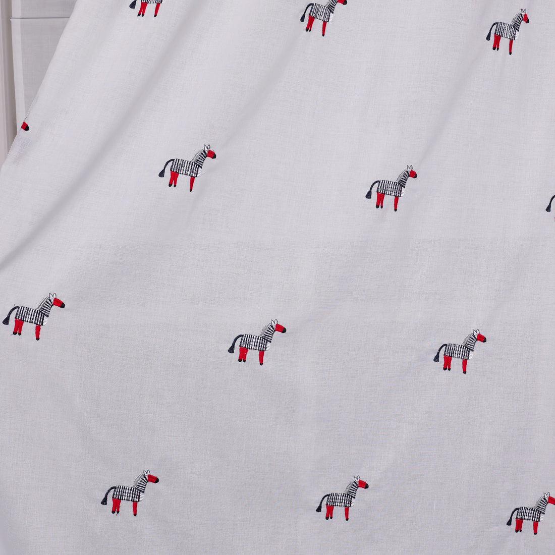 Bonnie Little Pony Embroidered Sheer Curtains