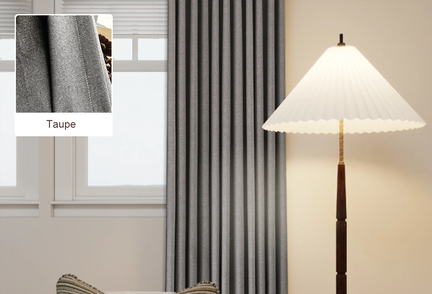 Taupe Curtains Free Swatches