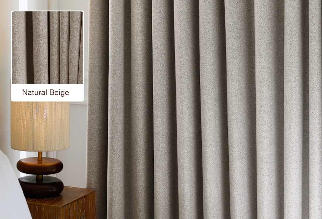Natural Beige Curtains Free Swatches