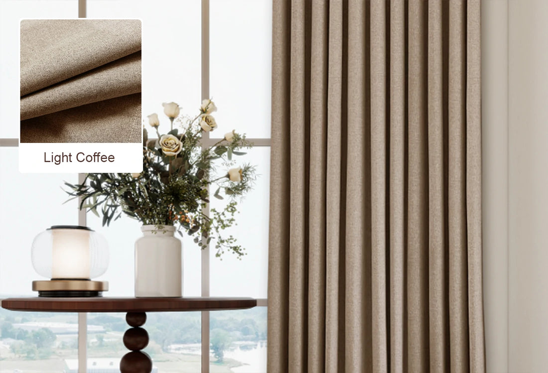 Light Coffee Curtains Free Swatches