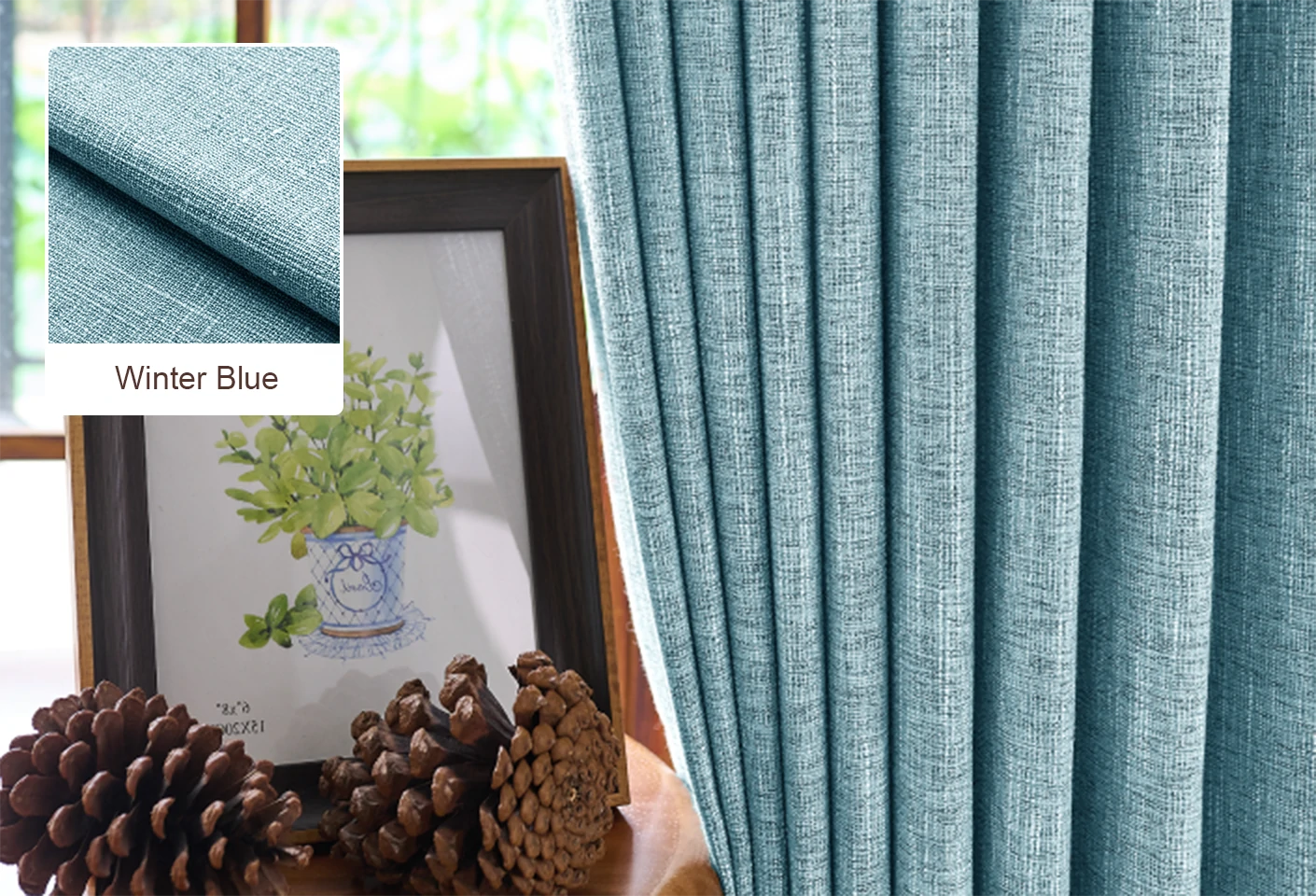 Winter Blue Curtains Free Swatches