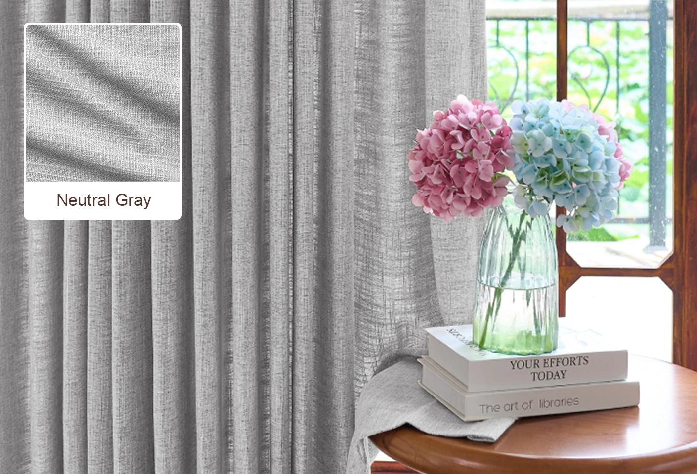 Neutral Gray Curtains Free Swatches