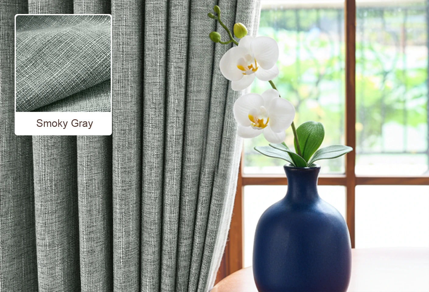 Smoky Gray Curtains Free Swatches