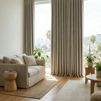 Alex 100% Balckout Linen Look Curtains