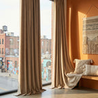 Alex 100% Balckout Linen Look Curtains