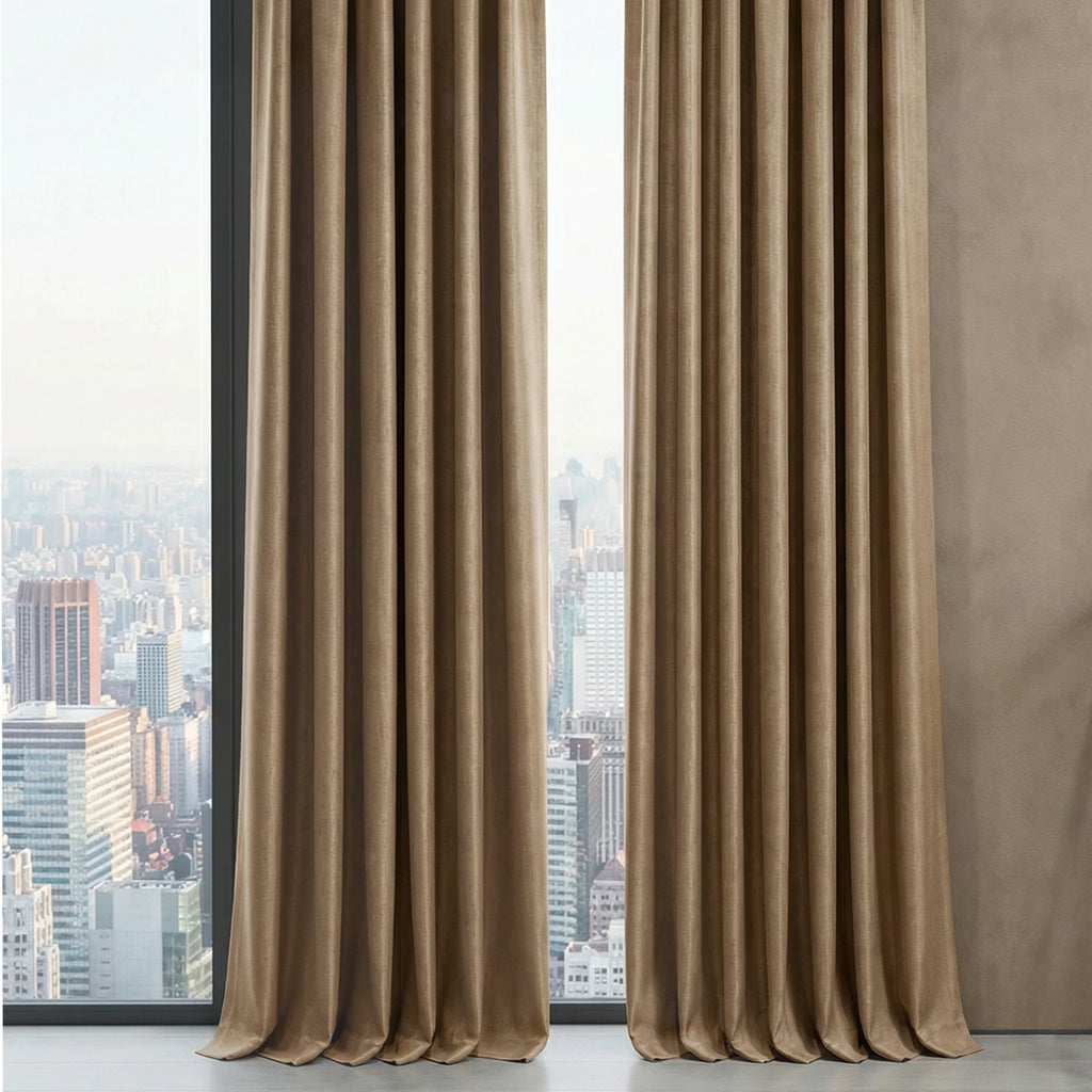 Alex 100% Balckout Linen Look Curtains