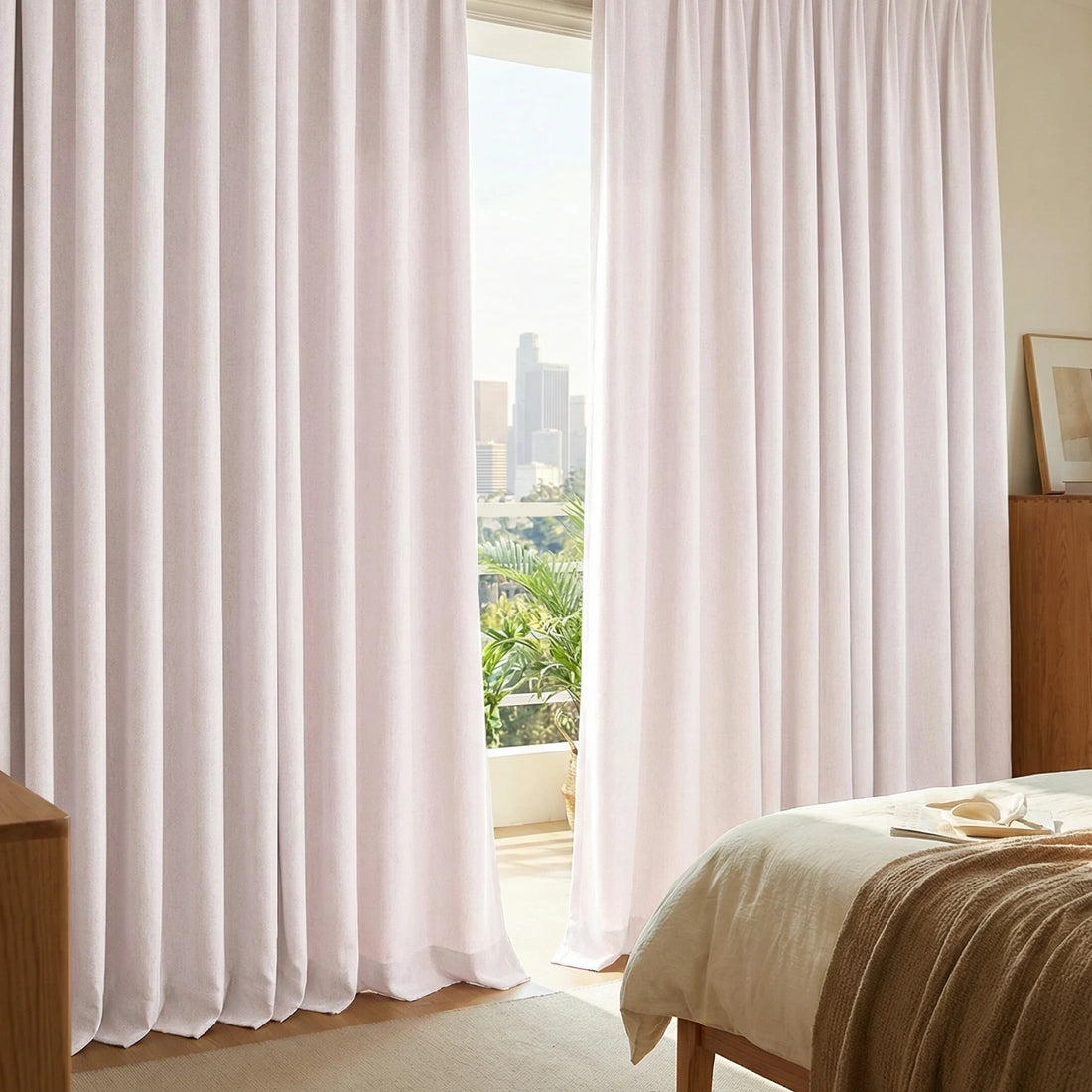 Alex 100% Balckout Linen Look Curtains