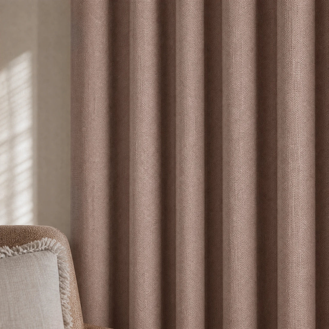 Alex 100% Blackout Linen Look Curtains