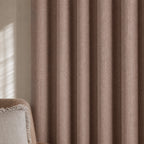 Alex 100% Blackout Linen Look Curtains