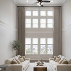 Alex 100% Blackout Linen Look Curtains