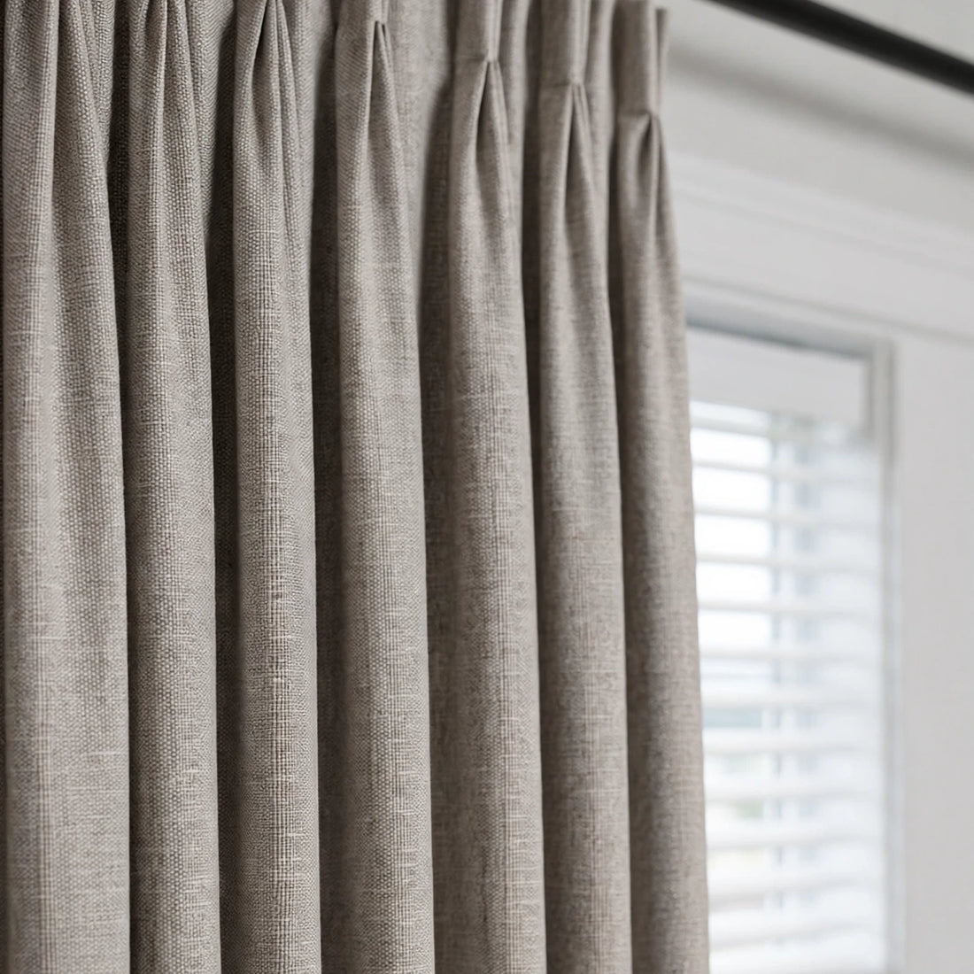 Alex 100% Blackout Linen Look Curtains