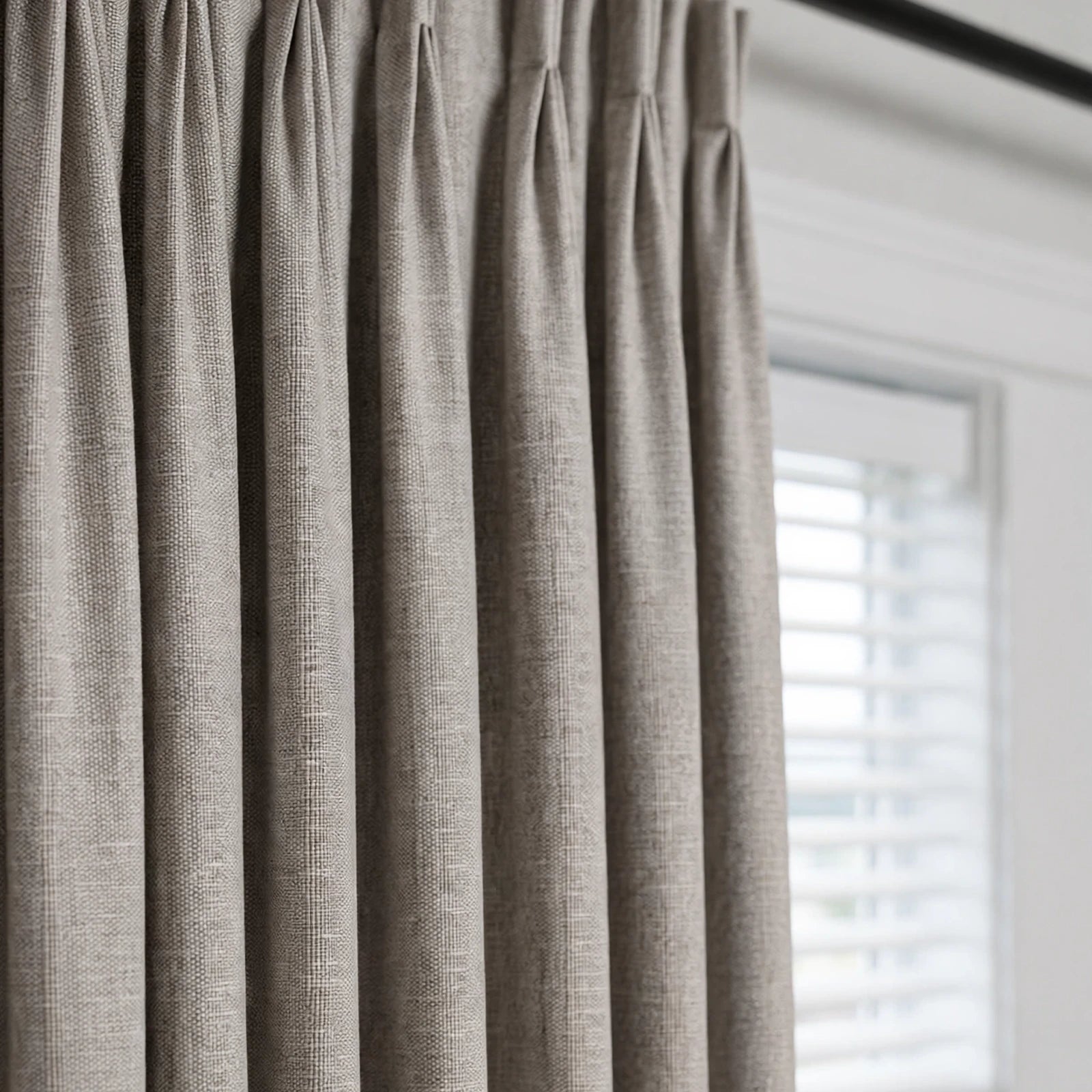 Alex 100% Blackout Linen Look Curtains