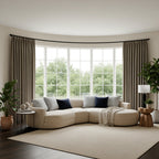 Alex 100% Blackout Linen Look Curtains