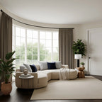 Alex 100% Blackout Linen Look Curtains