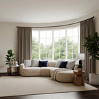 Alex 100% Blackout Linen Look Curtains