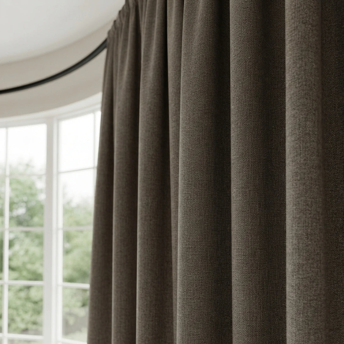 Alex 100% Blackout Linen Look Curtains