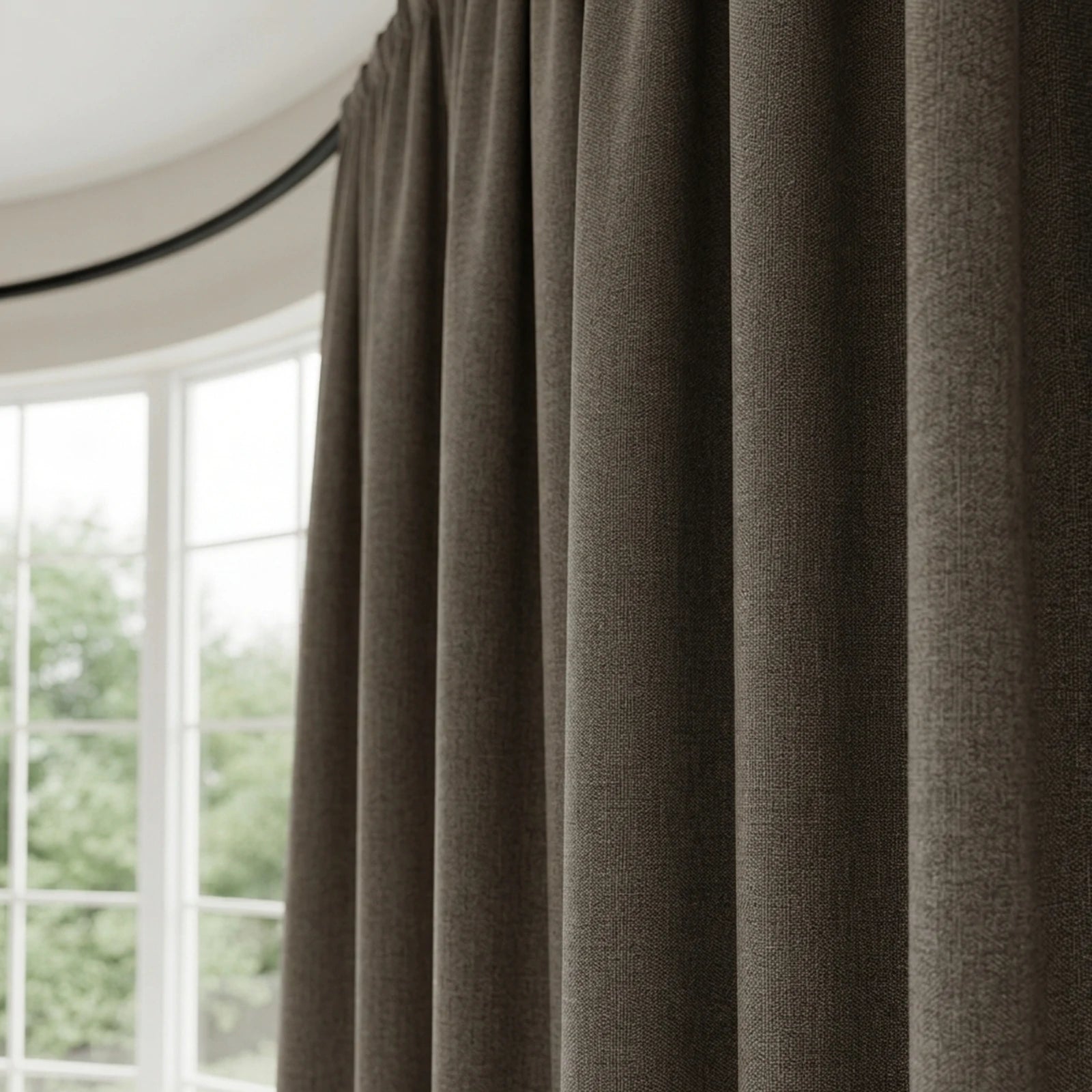 Alex 100% Blackout Linen Look Curtains