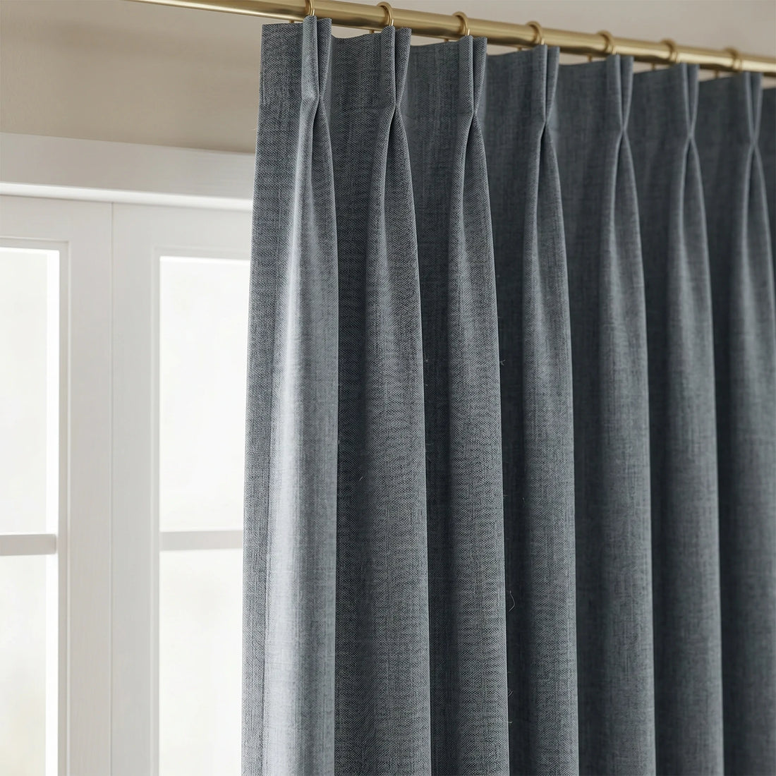 Alex 100% Blackout Linen Look Curtains