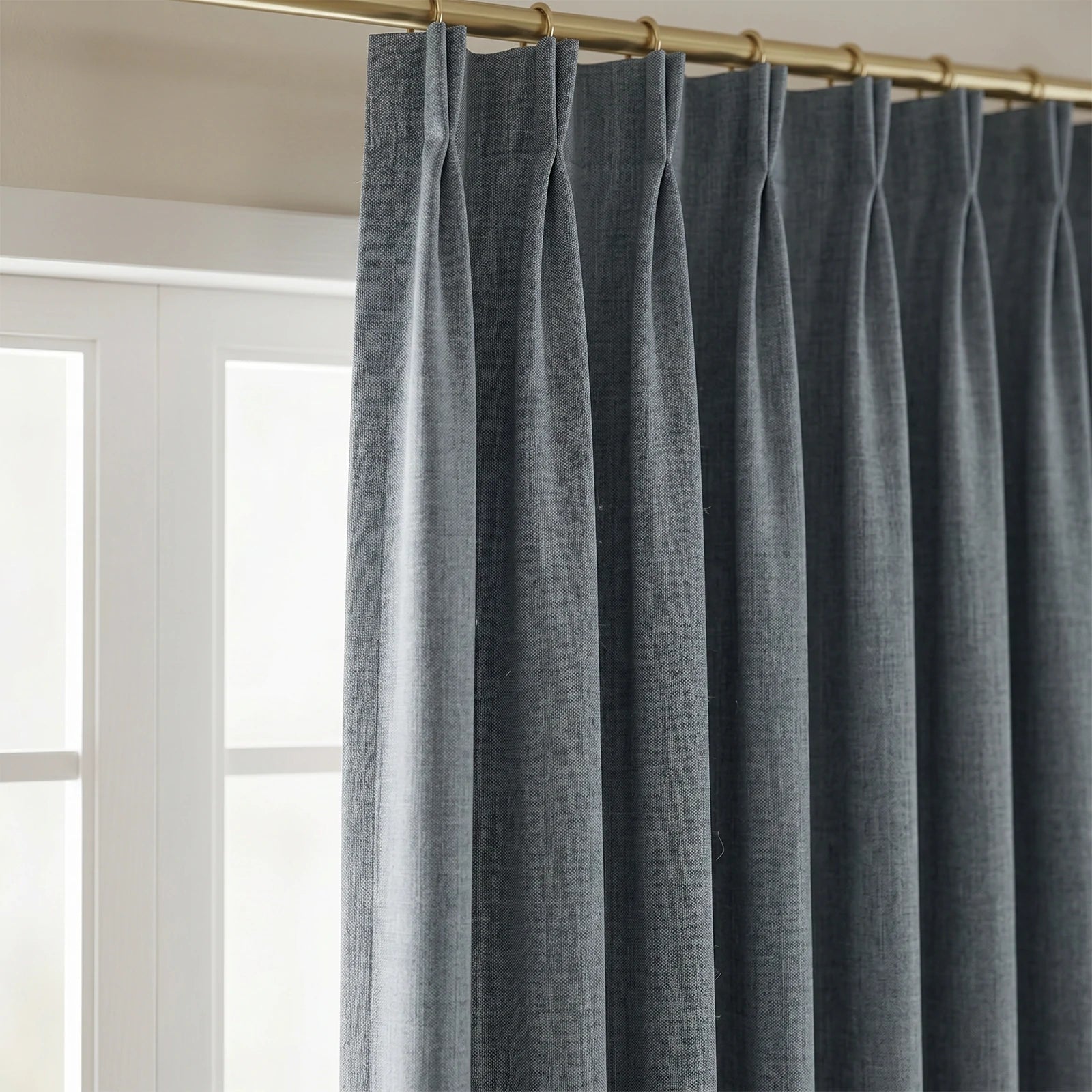 Alex 100% Blackout Linen Look Curtains