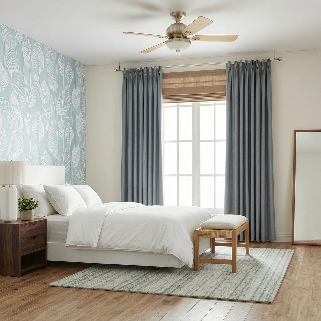Alex 100% Blackout Linen Look Curtains