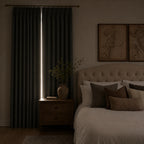 Alex 100% Blackout Linen Look Curtains
