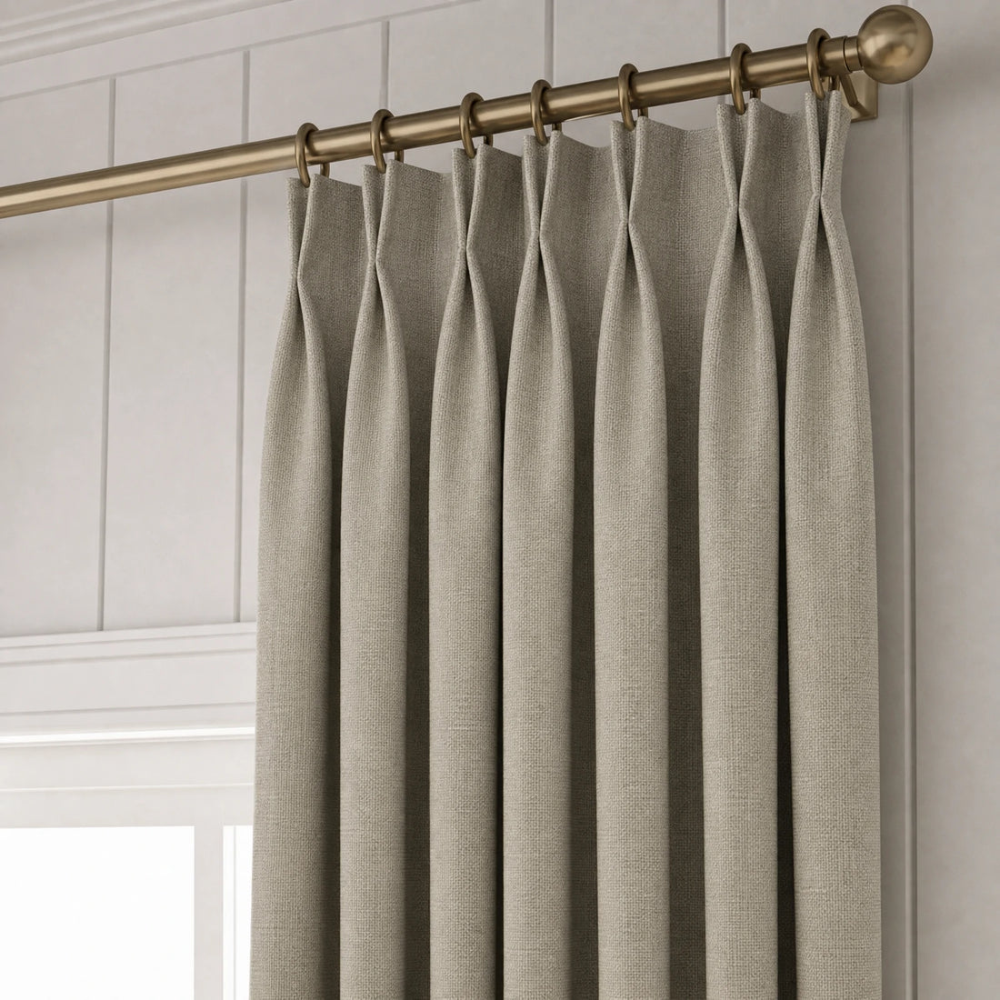 Alex 100% Blackout Linen Look Curtains