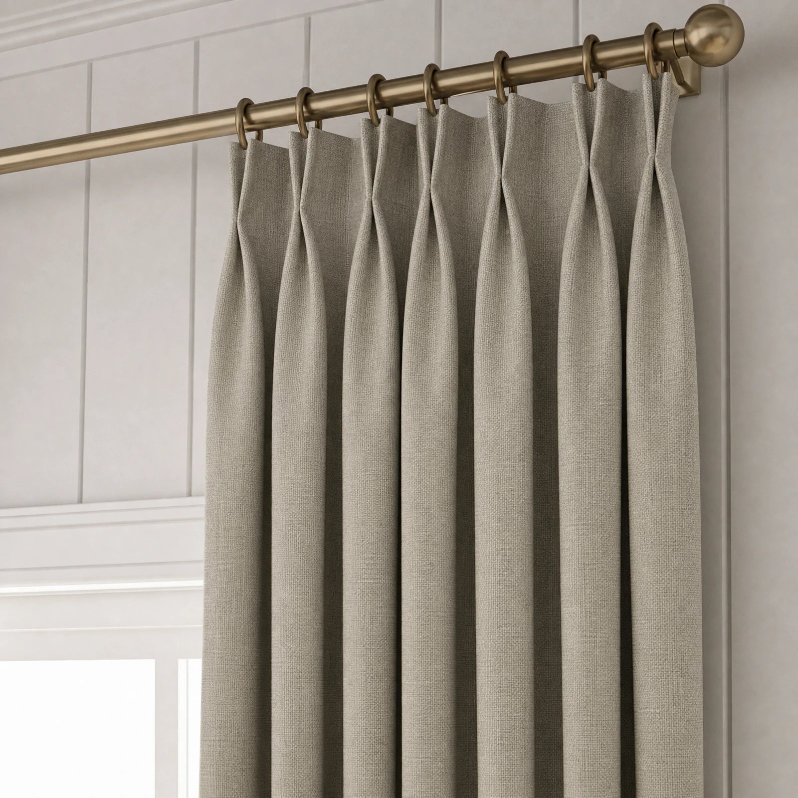 Alex 100% Blackout Linen Look Curtains