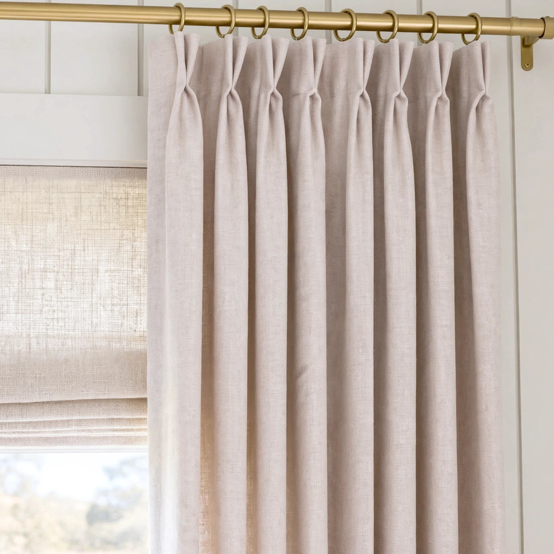 Alex 100% Blackout Linen Look Curtains
