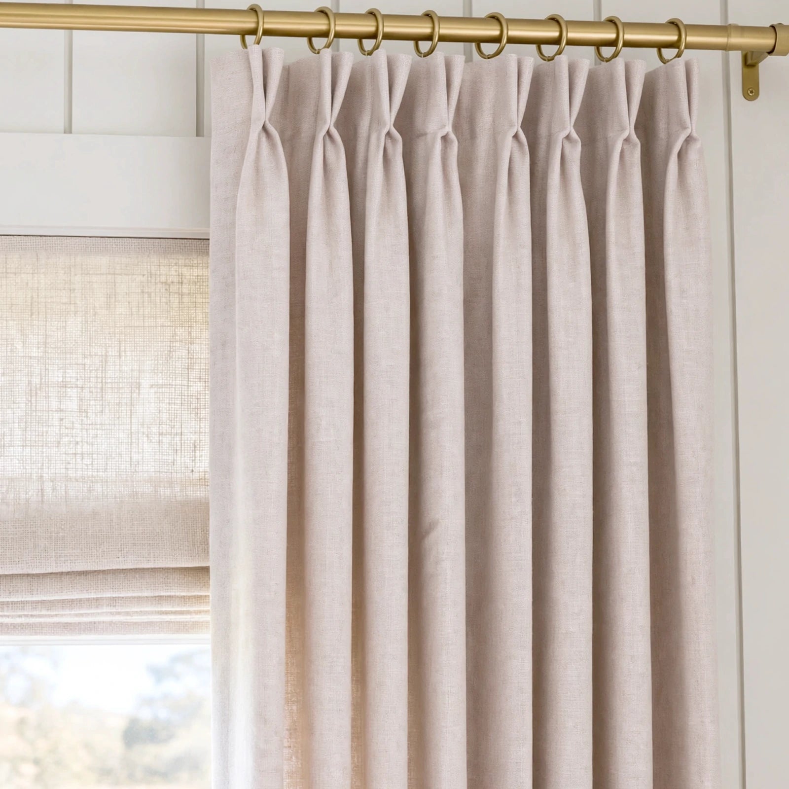 Alex 100% Blackout Linen Look Curtains