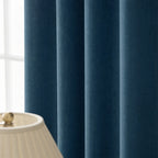 Alex 100% Blackout Linen Look Curtains