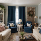 Alex 100% Blackout Linen Look Curtains