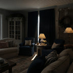 Alex 100% Blackout Linen Look Curtains