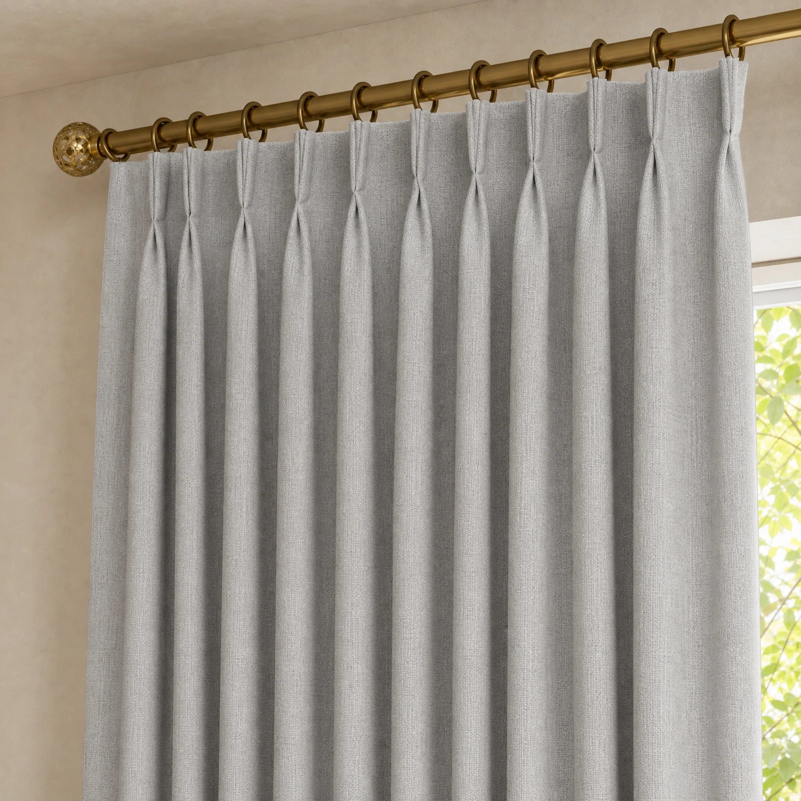 Alex 100% Blackout Linen Look Curtains
