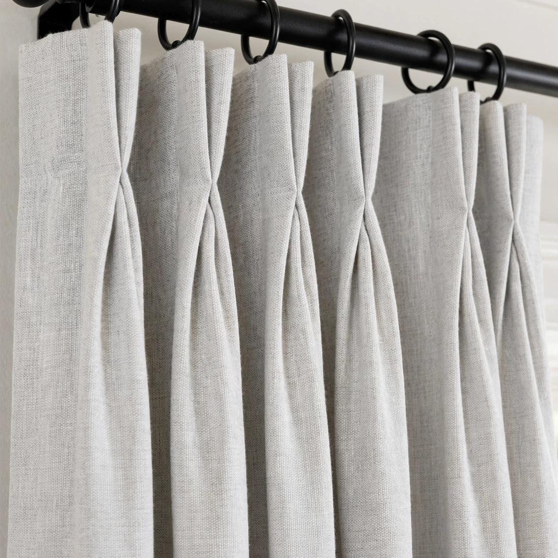 Alex 100% Blackout Linen Look Curtains