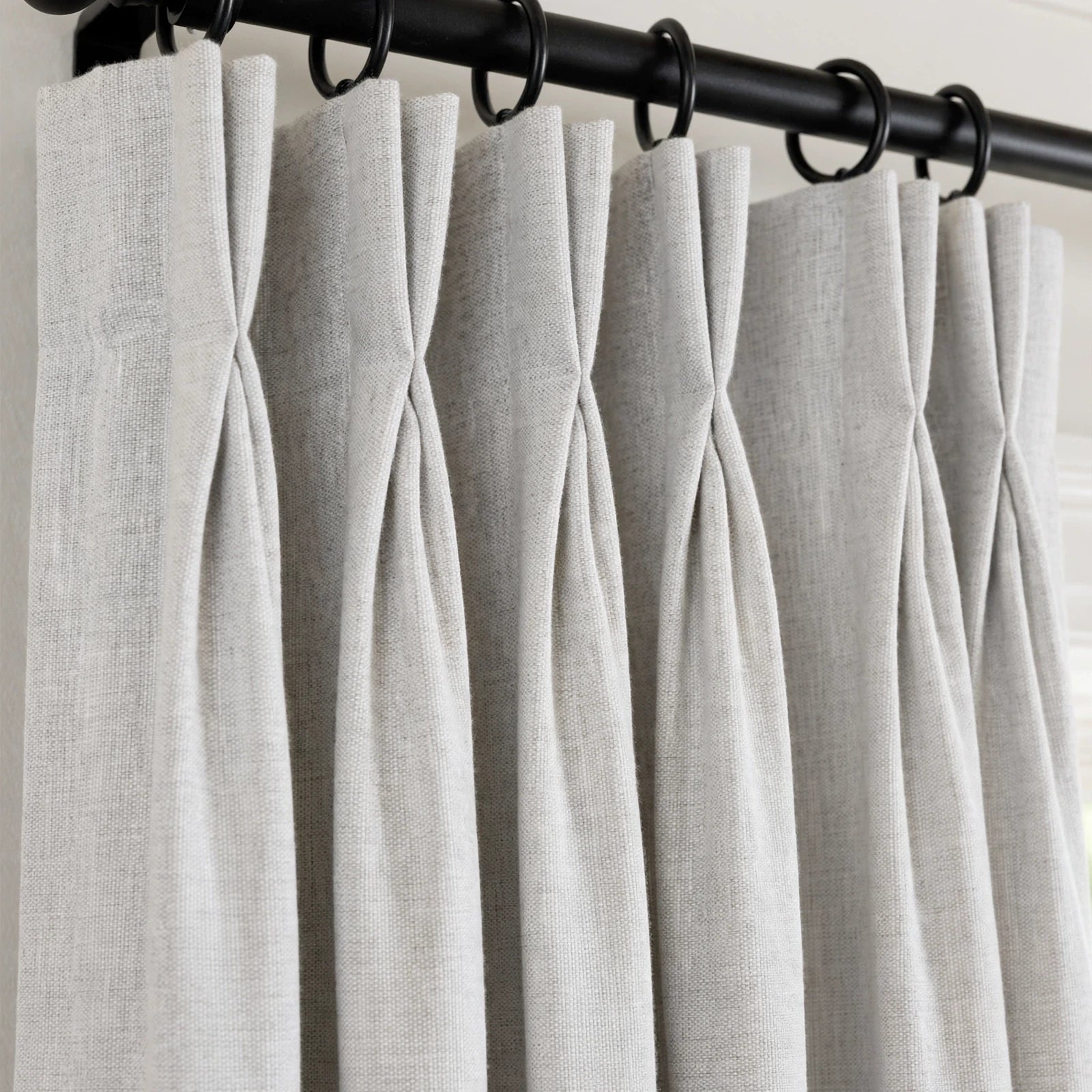 Alex 100% Blackout Linen Look Curtains