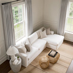 Alex 100% Blackout Linen Look Curtains