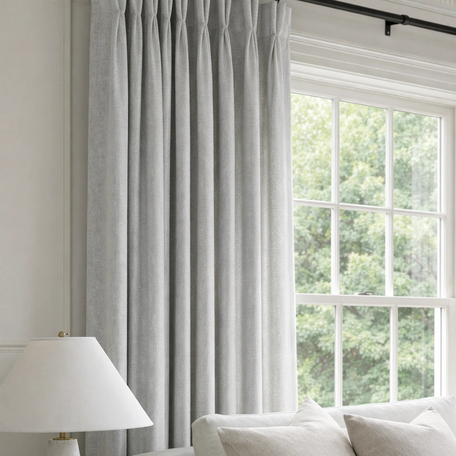 Alex 100% Blackout Linen Look Curtains